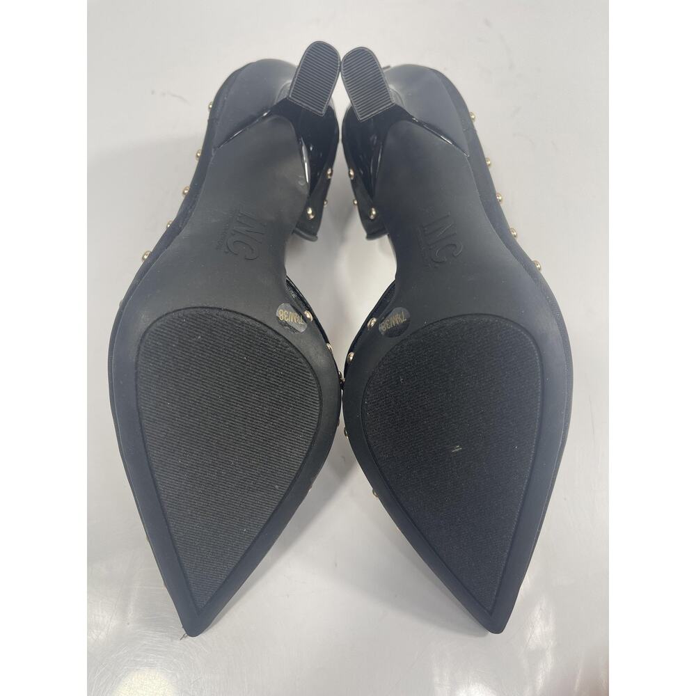 INC Shoes Women's Size 7.5 Black Kalaya2F Studded D'Orsay Pumps Heels Dressy - Picture 8 of 14